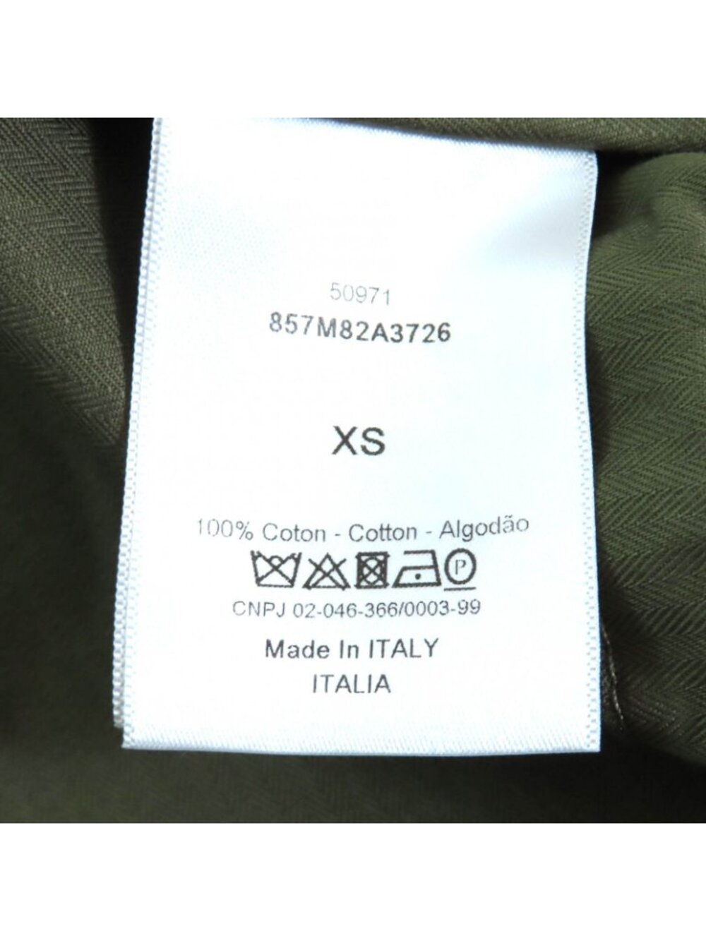 Dior Cotton 100% Bee Embroidery Hooded Military Cape Coat Khaki XS - Picture 9 of 10